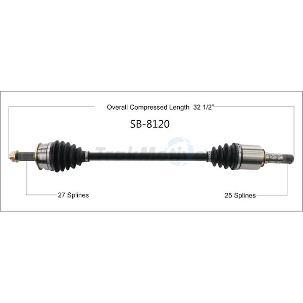 Surtrack Axle Cv Axle Shaft, SB-8120 SB-8120 - main